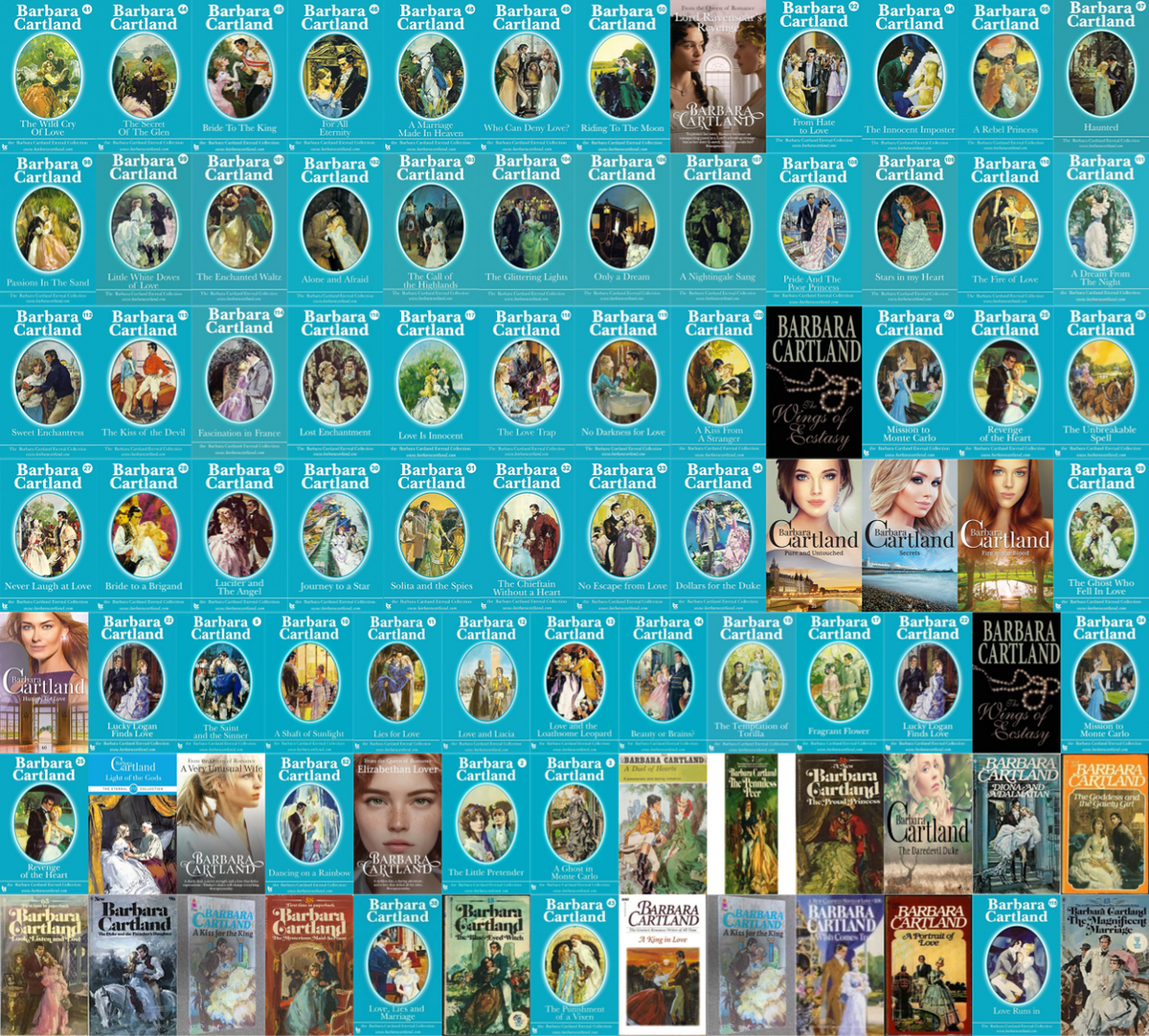 Camfield Novels of Love Series & more by Barbara Cartland ~ 84 E-BOOK COLLECTION