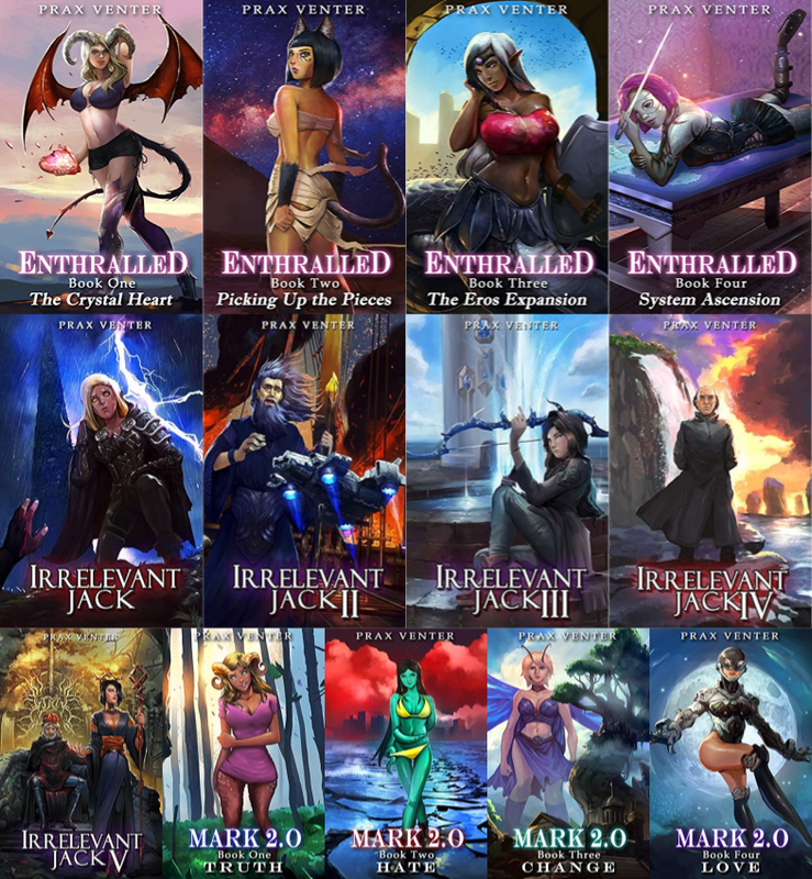 Enthralled Series & more by Prax Venter ~ 13 E-BOOK COLLECTION
