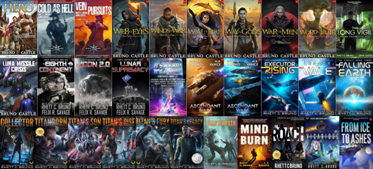 An Unexpected Hero Series & more by Rhett C Bruno ~ 31 E-BOOK COLLECTION