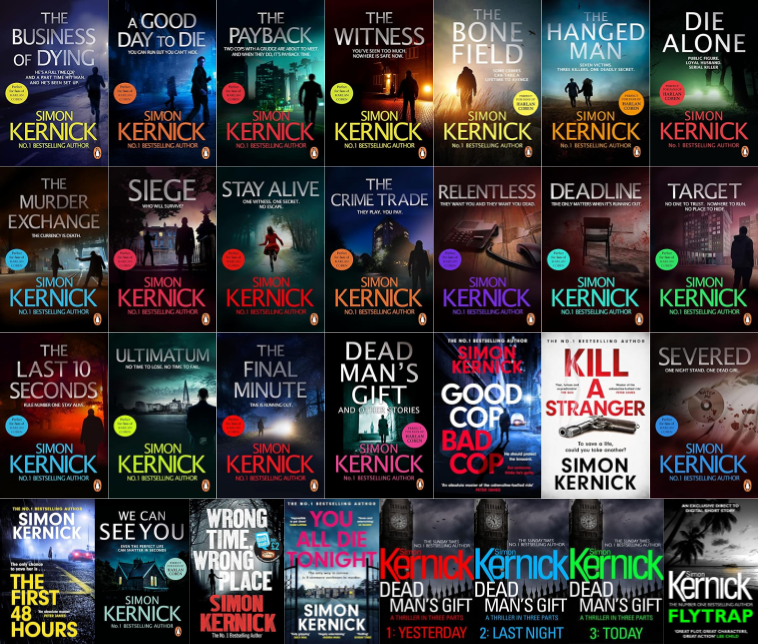 Dead Man's Gift Series & more by Simon Kernick ~ 29 E-BOOK COLLECTION