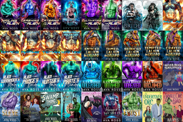 Beastly Alien Boss Series & more by Ava Ross ~ 36 E-BOOK COLLECTION