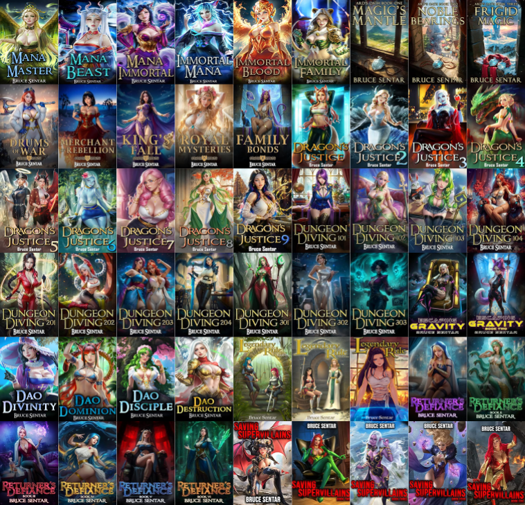 A Mage's Cultivation Series & more by Bruce Sentar ~ 54 E-BOOK COLLECTION
