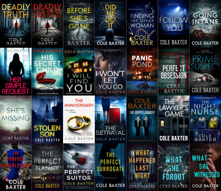 Detective Carrie Blake Series & more by Cole Baxter ~ 28 E-BOOK COLLECTION