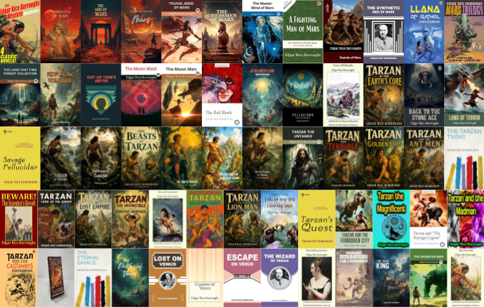 Delphi Classics Series & more by Edgar Rice Burroughs ~ 62 E-BOOK COLLECTION