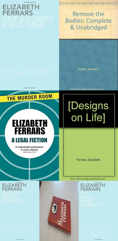 Toby Dyke Series & more by Elizabeth Ferrars ~ 7 E-BOOK COLLECTION