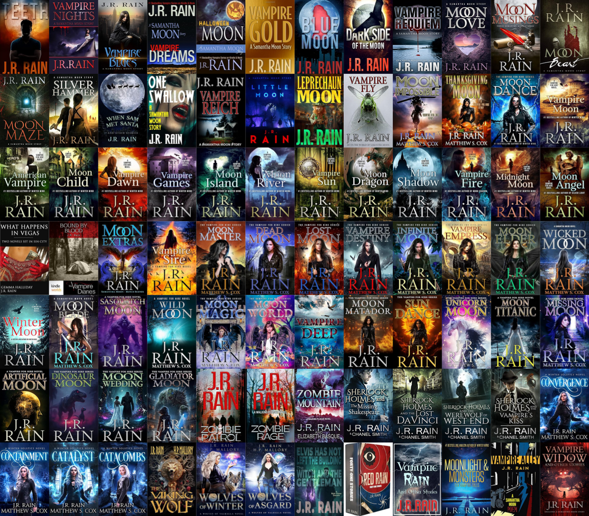 Vamppire for Hire Series & more by J.R. Rain ~ 84 E-BOOK COLLECTION