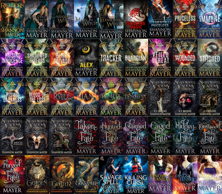 Of Sorrows and Blades Series & more by Shannon Mayer ~ 45 E-BOOK COLLECTION