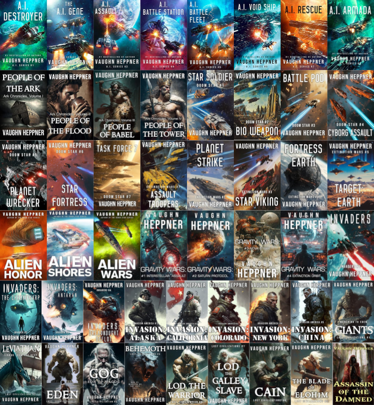 Lost Starship Series & more by Vaughn Heppner ~ 46 E-BOOK COLLECTION