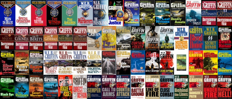 Badge of Honor Series & more by W.E.B Griffin ~ 63 E-BOOK COLLECTION